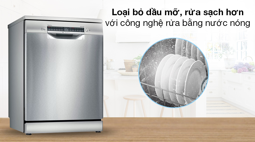 Hình ảnh Máy Rửa Bát Độc Lập Bosch HMH.SMS4IVI01P (Cam Kết Hàng Chính Hãng 100%)