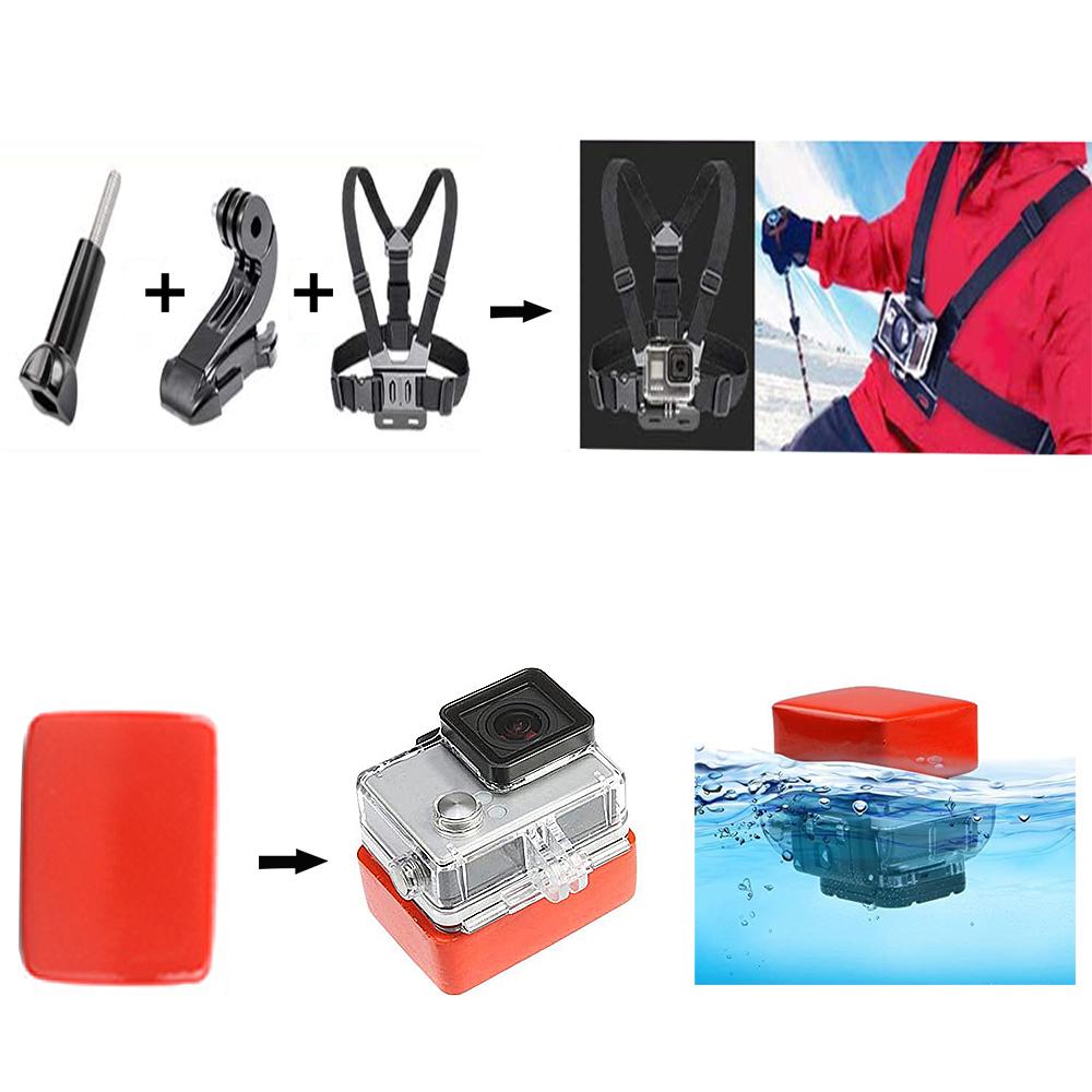 Siêu Phù Hợp Với Thể Thao Phụ Kiện Gắn Mũ Bảo Hiểm Dây Đeo Máy Ảnh Cho Gopro Hero 10 9 8 7 5 4 Cho Sjcam Sj4000 Phụ Kiện