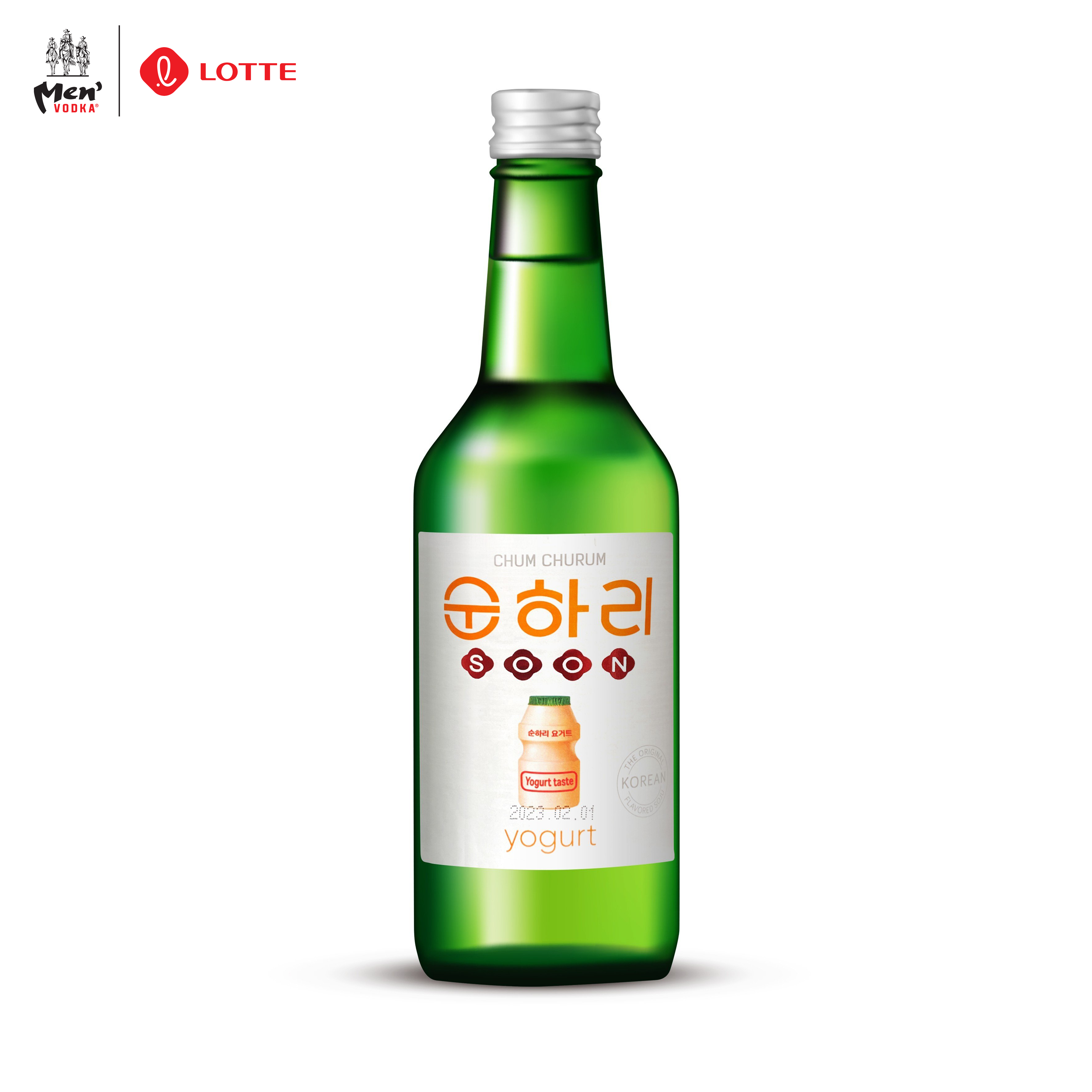 Rượu Soju Chum Churum Lotte Hàn Quốc vị Sữa Chua 12% chai 360ml