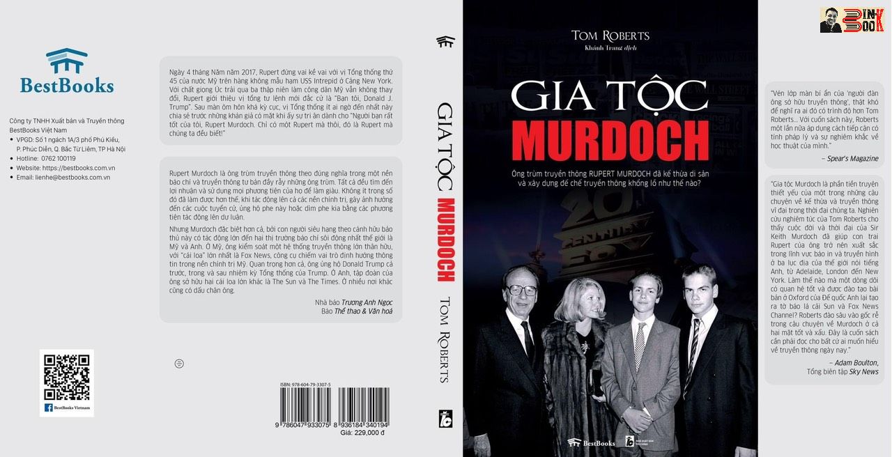 [Bìa mềm]  Gia Tộc Murdoch - Tom Roberts – NXB Tài chính –Best Books