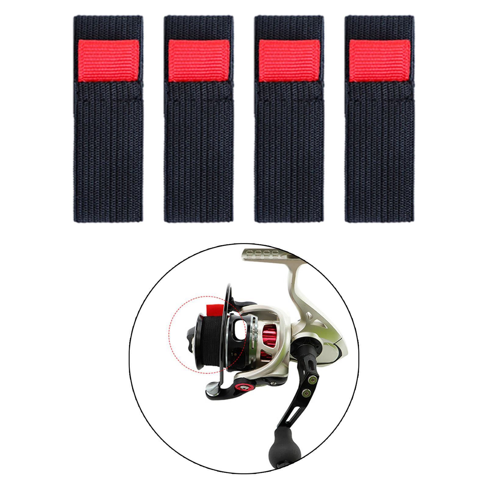 4Pcs Fishing Spool Belt Durable Fishing Tools Elastic Spinning Wheel Reel Protective Belt