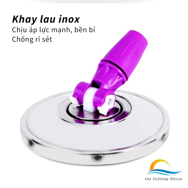 Bộ lau nhà 360 độ Thái Lan tự vắt  bàn đạp chân giặt vắt nhanh chóng hàng cao cấp HADU