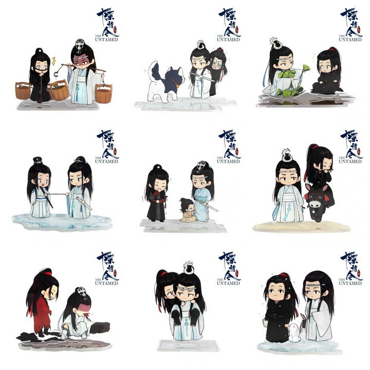 (GO) Standee Ma Đạo Tổ Sư Lam Vong Cơ Ngụy Vô Tiện unoff Tượng Acrylic Anime mica phim trần tình lệnh