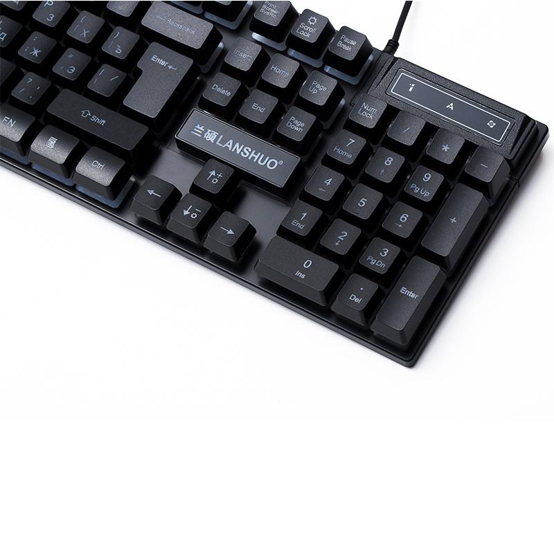 USB Có Dây Dạ Quang Văn Phòng Gõ Game Nga Bàn Phím Game Máy Tính Xách Tay Nhà Bộ Bàn Phím