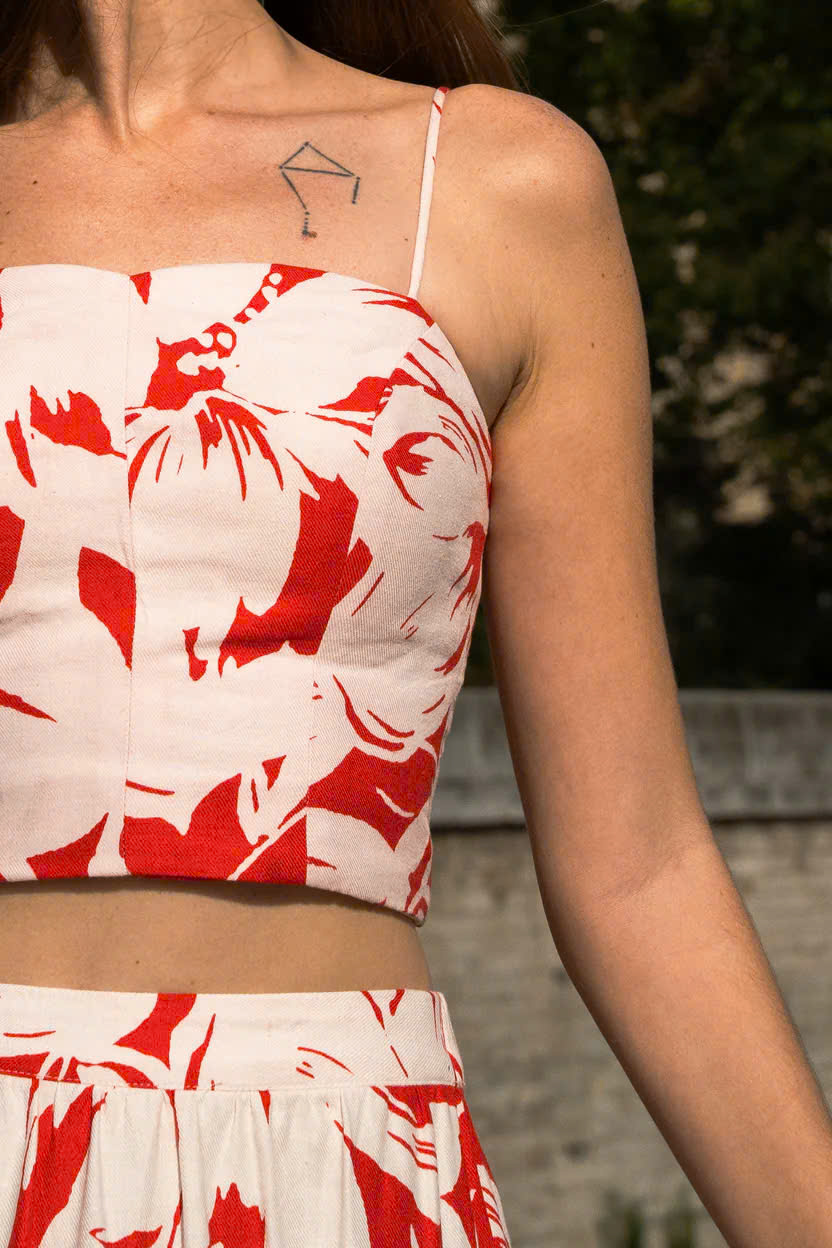 Quần Lửng Ống Rộng Culottes Lưng Thun Phong Diễm Pan077 Thời trang Hity