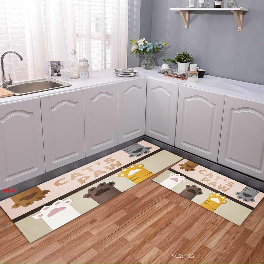 THẢM BẾP BỘ 2 TẤM THẢM BẾP 40*60VAF 120*60