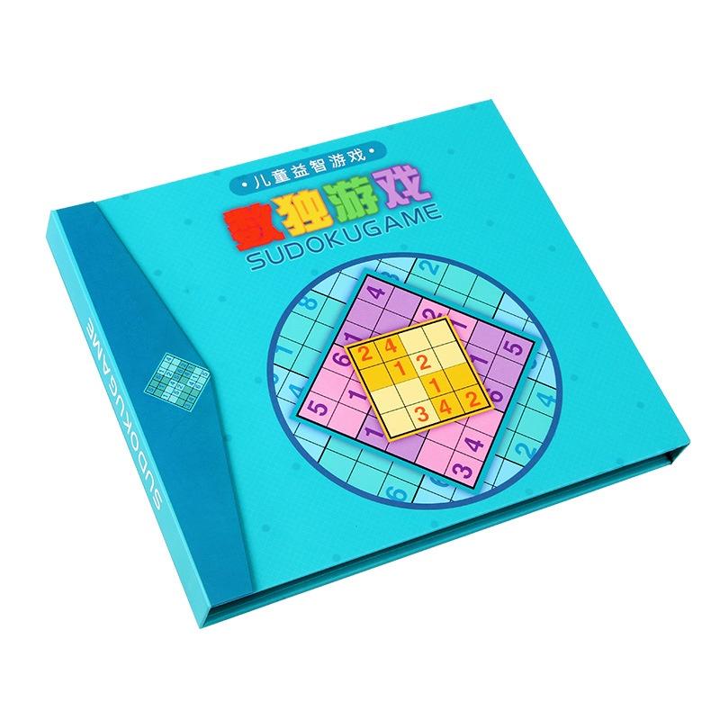 Đồ chơi bộ Sodoku 915 level 4 trong 1 bìa gỗ và số dính từ Montessori KB216017