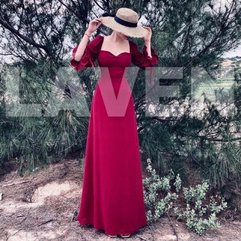 VÁY MAXI CỘT DÂY LƯNG CHỤP HÌNH SIÊU ẢO