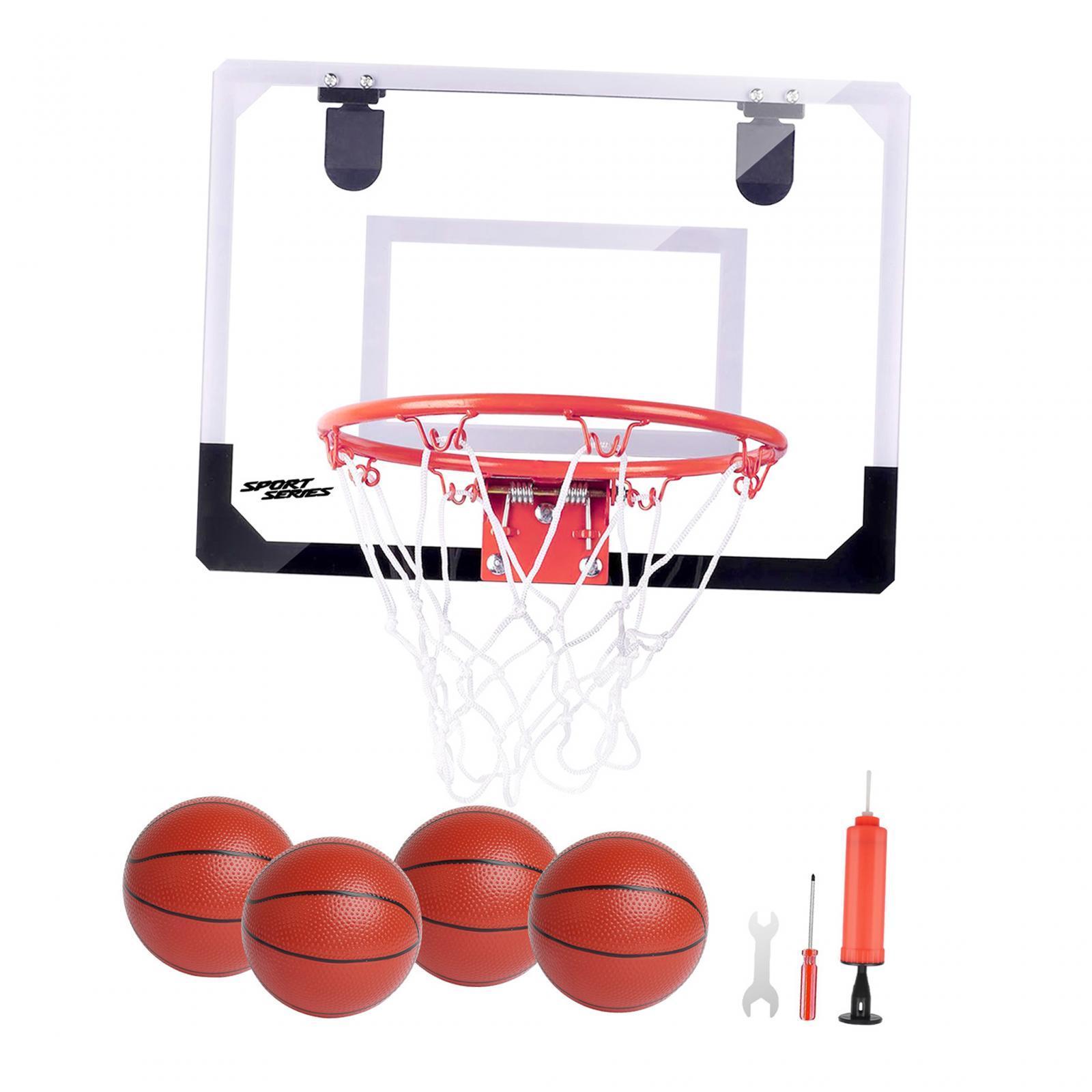 Mini Basketball Hoop Basketball Backboard Toy Easy to Assemble Replacement Net Indoor Basketball Games Basketball Goal for Garden Door Kids