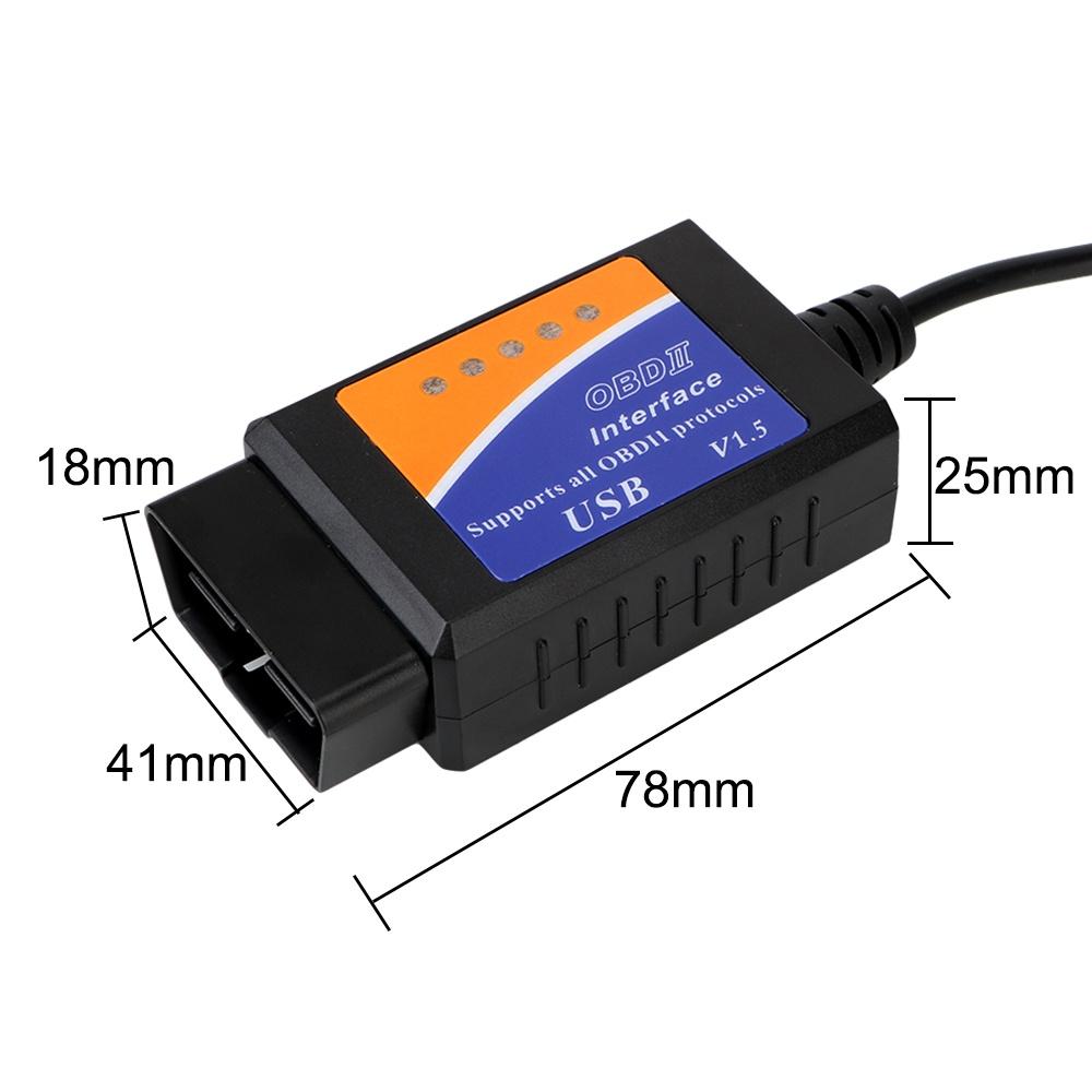 Thiết bị đọc mã chương trình OBD 2 chương trình cho Ford Mazda Lincoln ELM327 USB V1.5