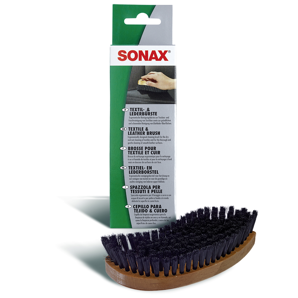 Bàn chải vệ sinh nội thất Textile and Leather Brush Sonax 416741