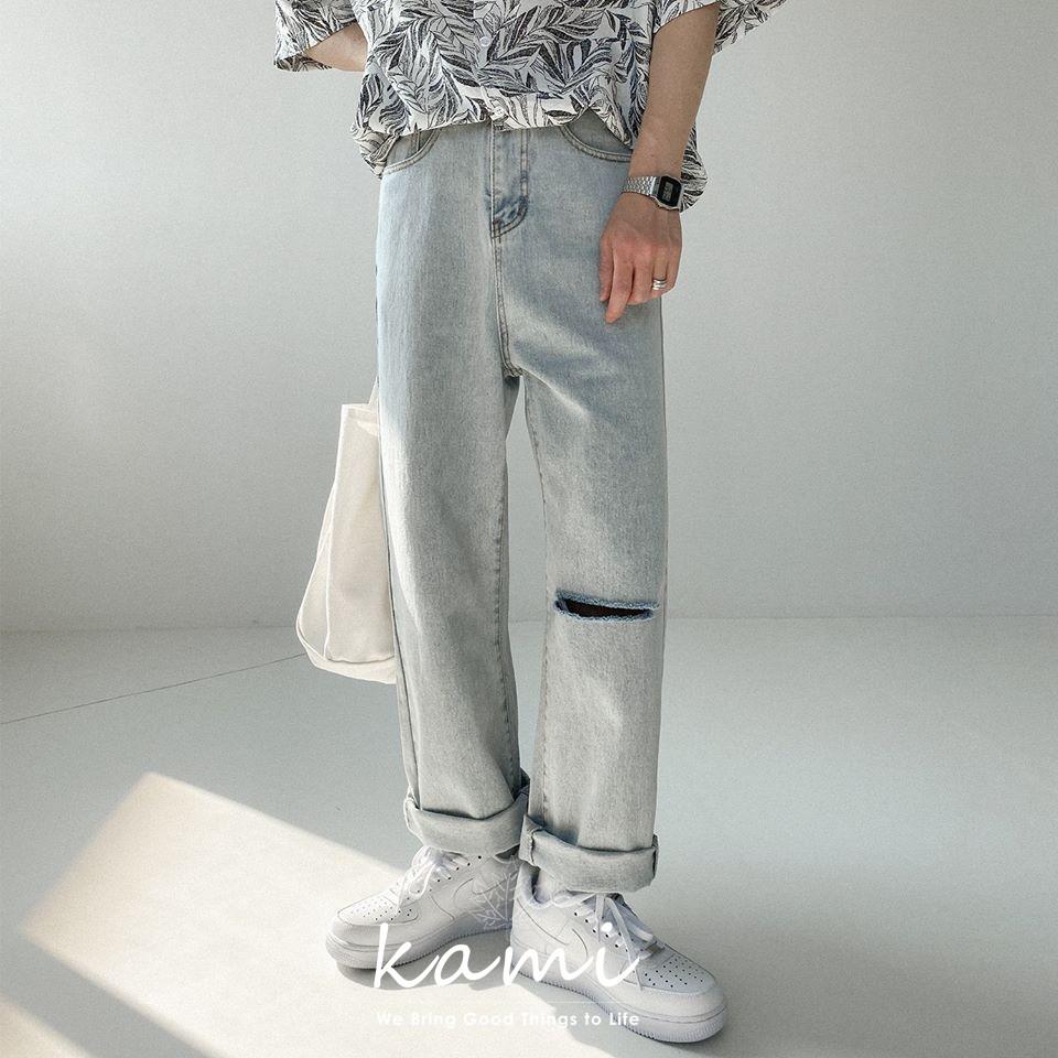 Quần jeans xanh sáng Regular-fit Jeans mã JM02