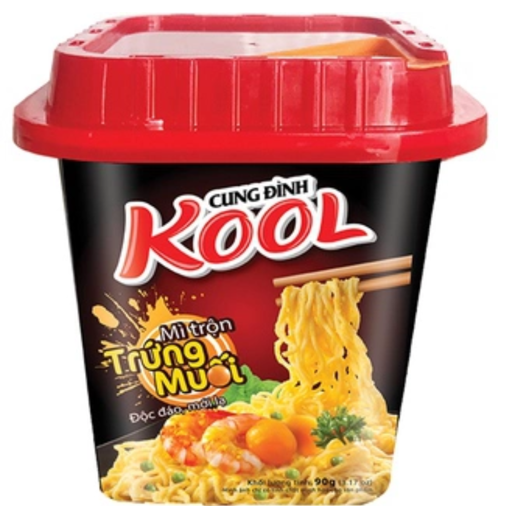 Thùng 12 Hộp Mì Trộn Trứng Muối Cung Đình Kool