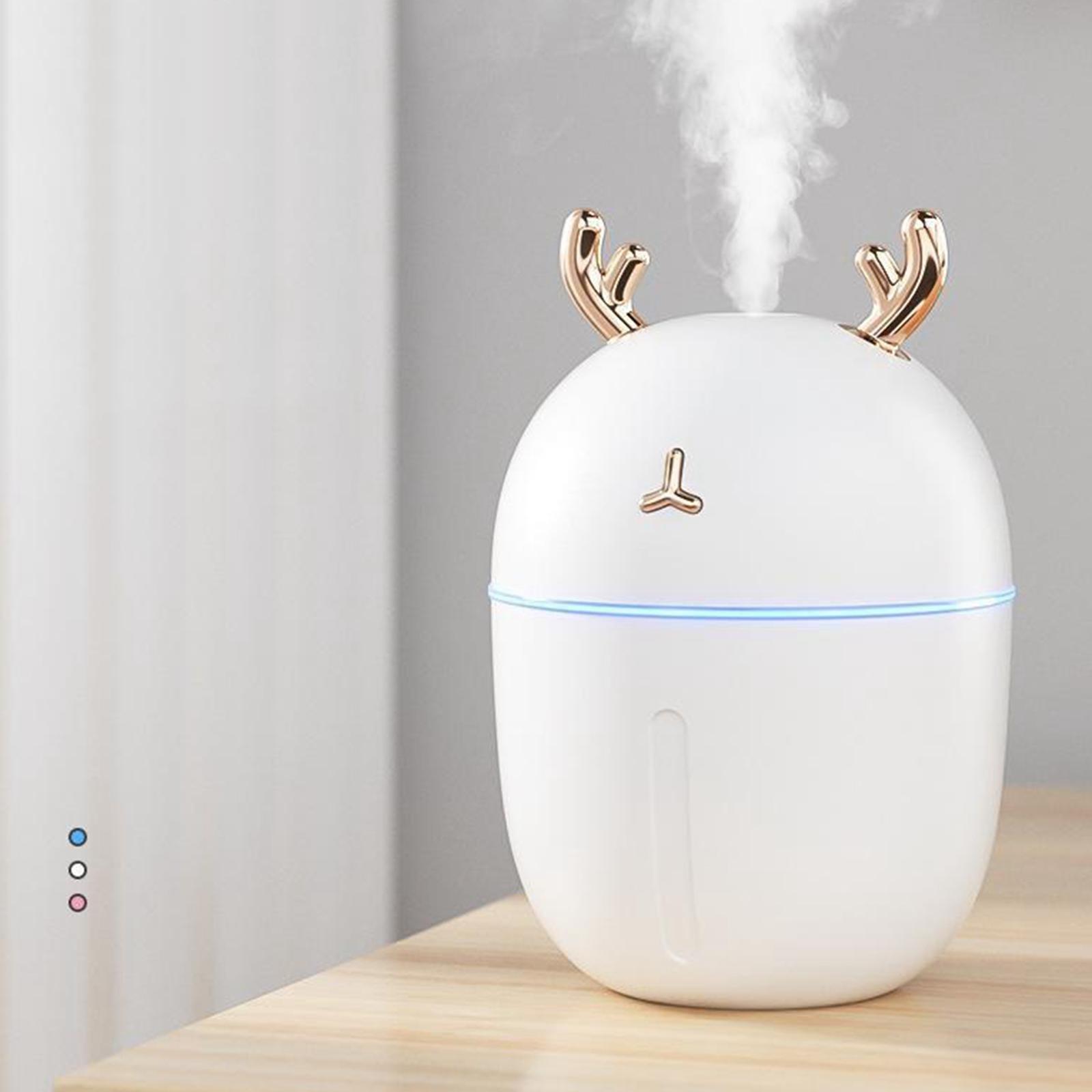 220ML Ultrasonic Air Humidifier Aroma Essential Oil Diffuser for Home White