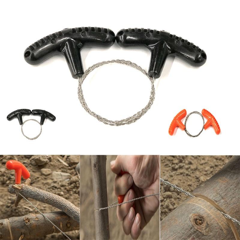 Field Survival Manual Wire Rope Chain Saw Practical Portable Emergency Equipment Survival Wire Saw Outdoor Camping Hiking