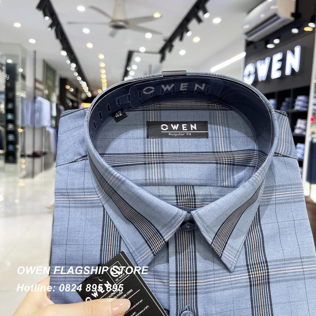Áo Sơ mi Owen nam dài tay dáng Regular mềm mịn mát Mã AR220817DT