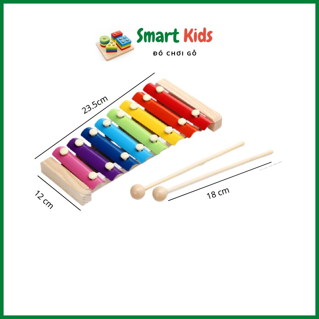 Đồ chơi gỗ cho bé gái bé trai thông minh phát triển trí tuệ, combo 5 món đồ cho bé Smart Kids