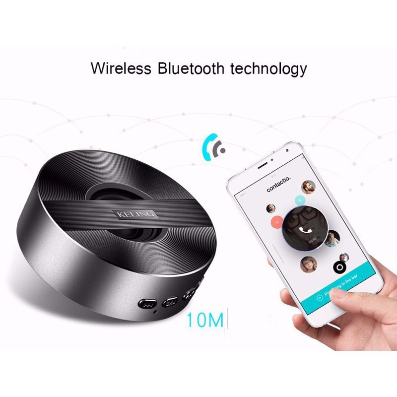 Loa Không Dây Bluetooth 4.1 Cho iOS/Apple (iPhone iPad), Android (Samsung Sony Xiaomi Huawei Oppo) KELING A5  giao màu ngẫu nhiên - Hàng Chính Hãng