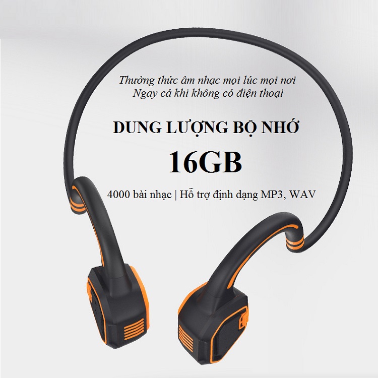 Tai nghe dẫn xương dành cho những người bơi lội Openear wave ( Chống nước IP68, hỗ trợ bơi lội (không bơi nước mặn) - Công nghệ truyền xương đặc biệt, không gây đau tai )