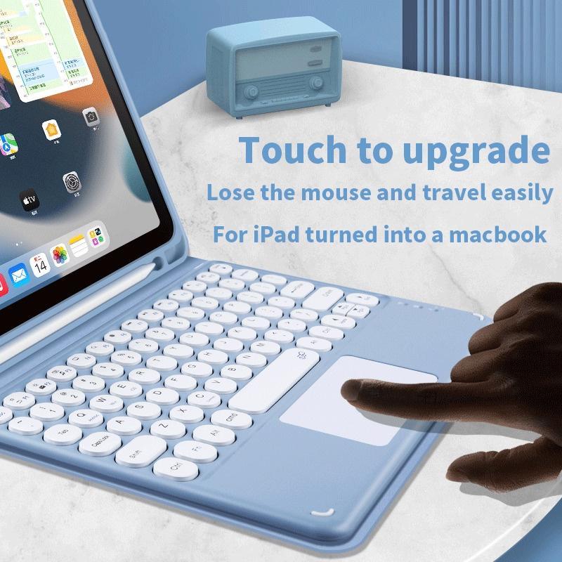 Bàn Phím Bluetooth Không Dây 10 Inch Kèm Bàn Phím Cảm Ứng Cho Xiaomi Huawei Android Windows Tablet