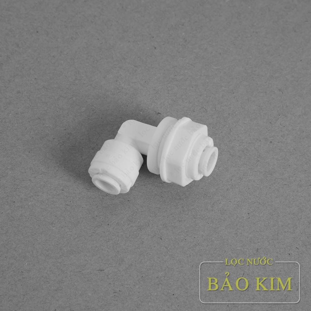 Vách ngăn, nút cấp nóng lạnh co vuông ren 16 ra 2 đầu dây 6mm nối nhanh