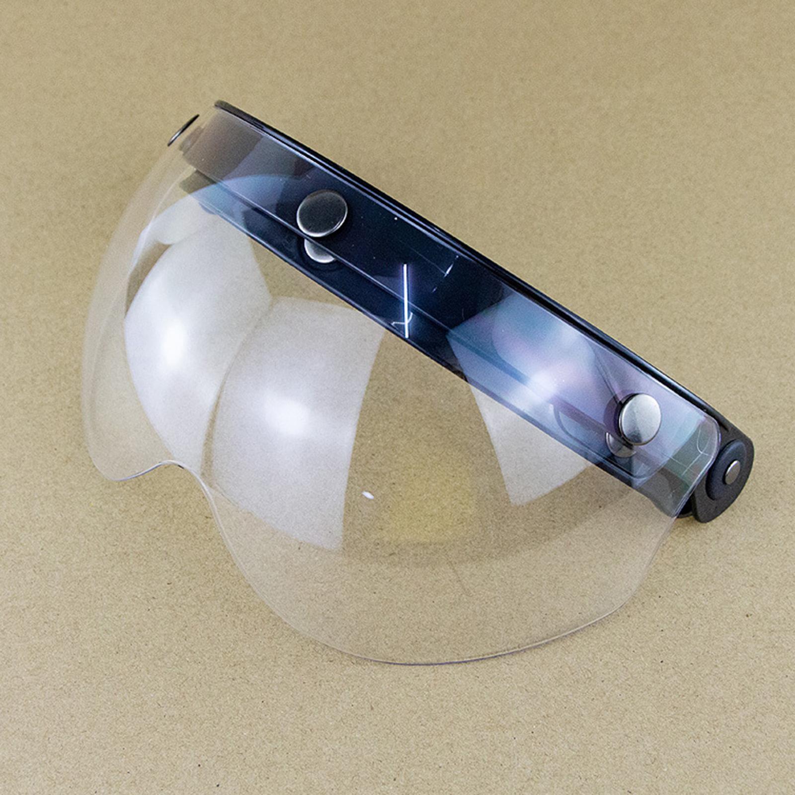 Flip Up Down Visor Lens Replacement for 3 Button Motorcycle Helmets