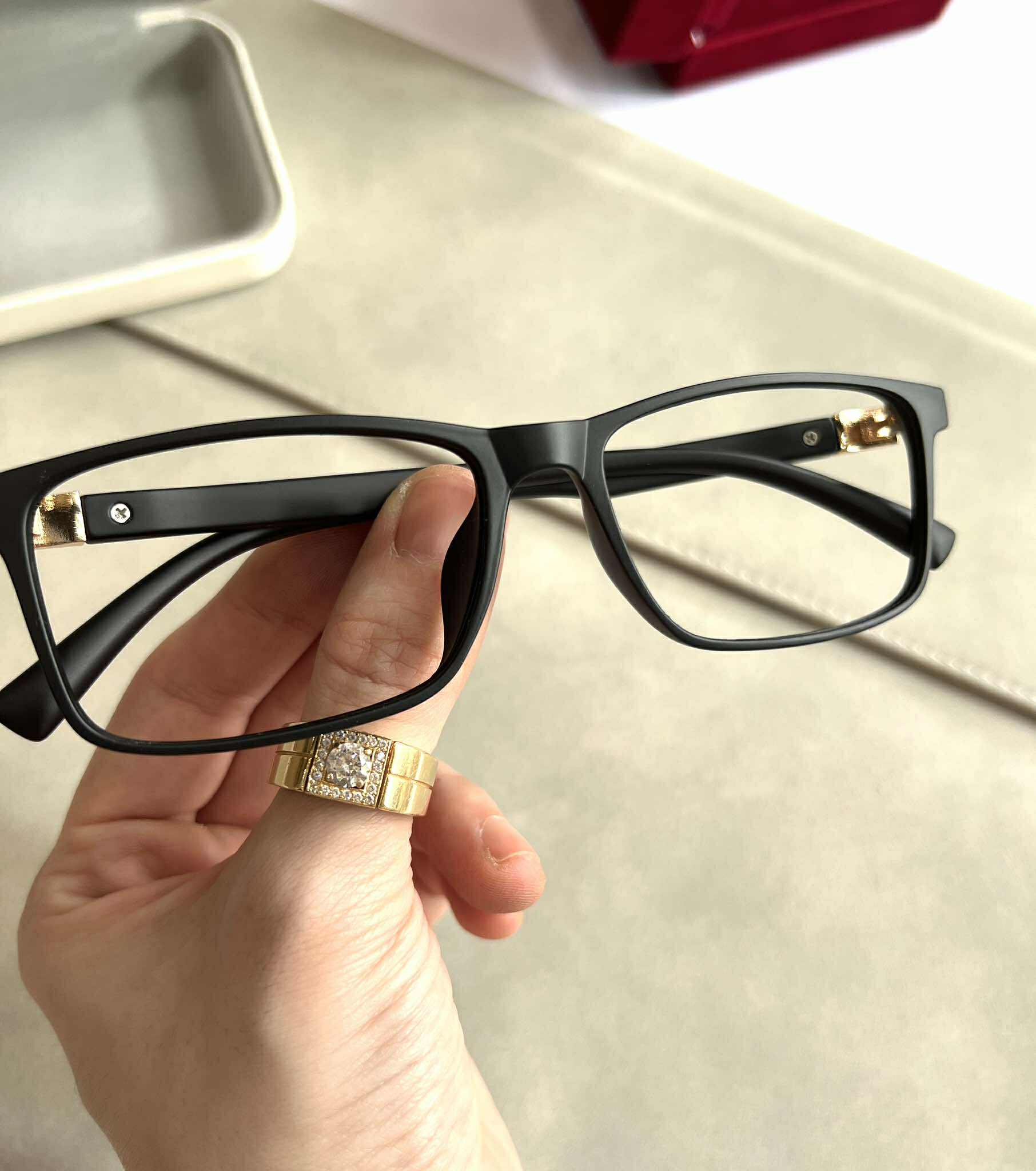 Kính Mắt, Gọng Kính Cận Unisex Dáng Chữ Nhật Basic Gọng Nhựa Dẻo Cao Cấp