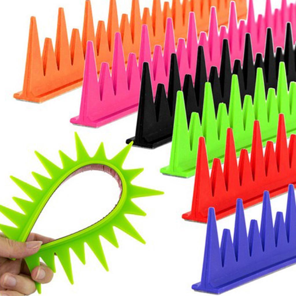 Motorcycle Dirt Bike Helmets Mohawks Spikes Rubber Sticker Black