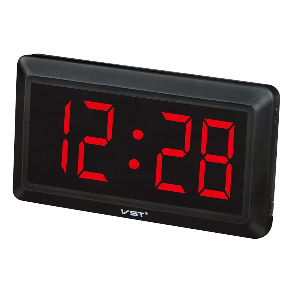4'' Large LED Display Double Use Electronic Digital Time Desk Clock Wall Clocks 24 Hour Display