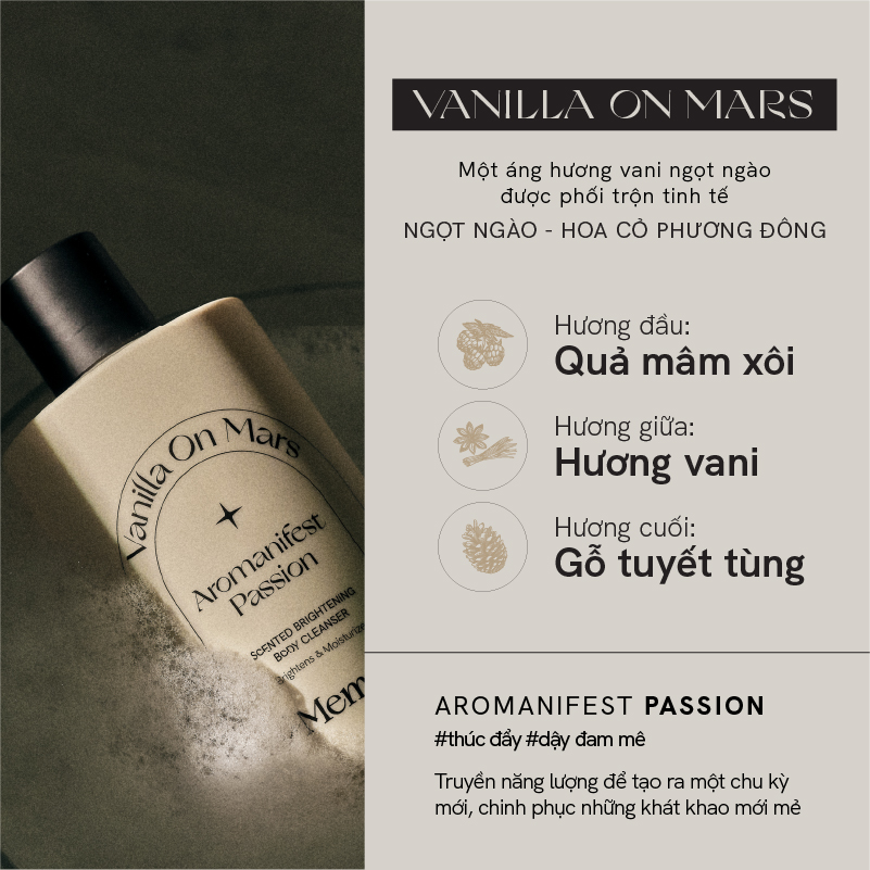 Sữa Tắm Trắng Da Hương Nước Hoa Thư Giãn De Memoria Scented Whitening Body Cleanser 300ml