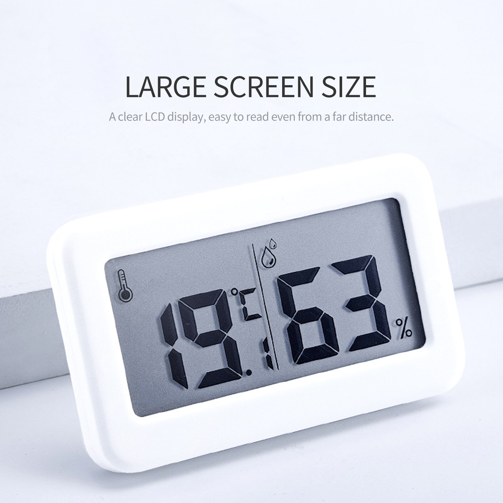 Máy đo độ ẩm nhiệt độ bằng điện tử với màn hình LCD
