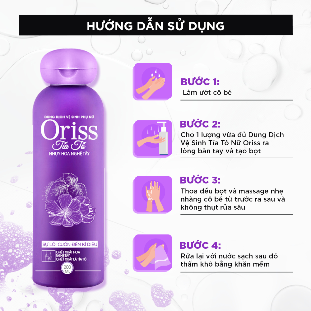 Dung Dịch Vệ Sinh Nữ Oriss Tía Tô 200ml