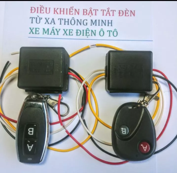 1 bộ mạch điều khiển bật tắt đèn xe máy ôtô xe điện từ xa hoặc cho các thiết bị điện khác hàng chất lượng tốt