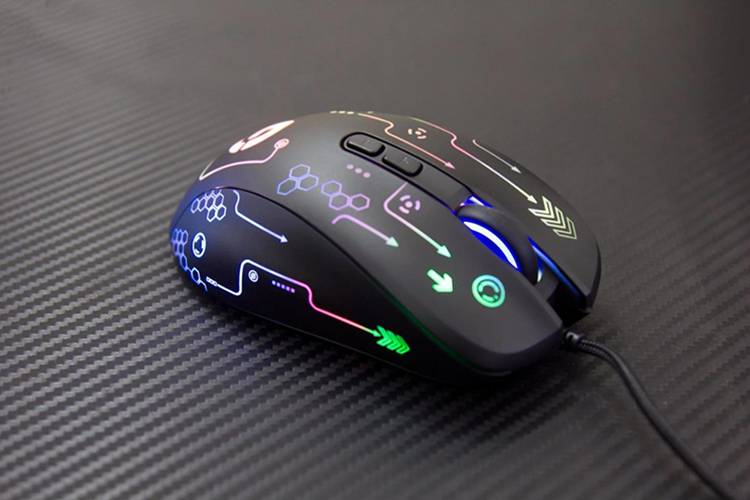 Chuột Chơi Game Có Dây Fuhlen G90s 2000DPI RGB 7 Phím - Hàng Chính Hãng