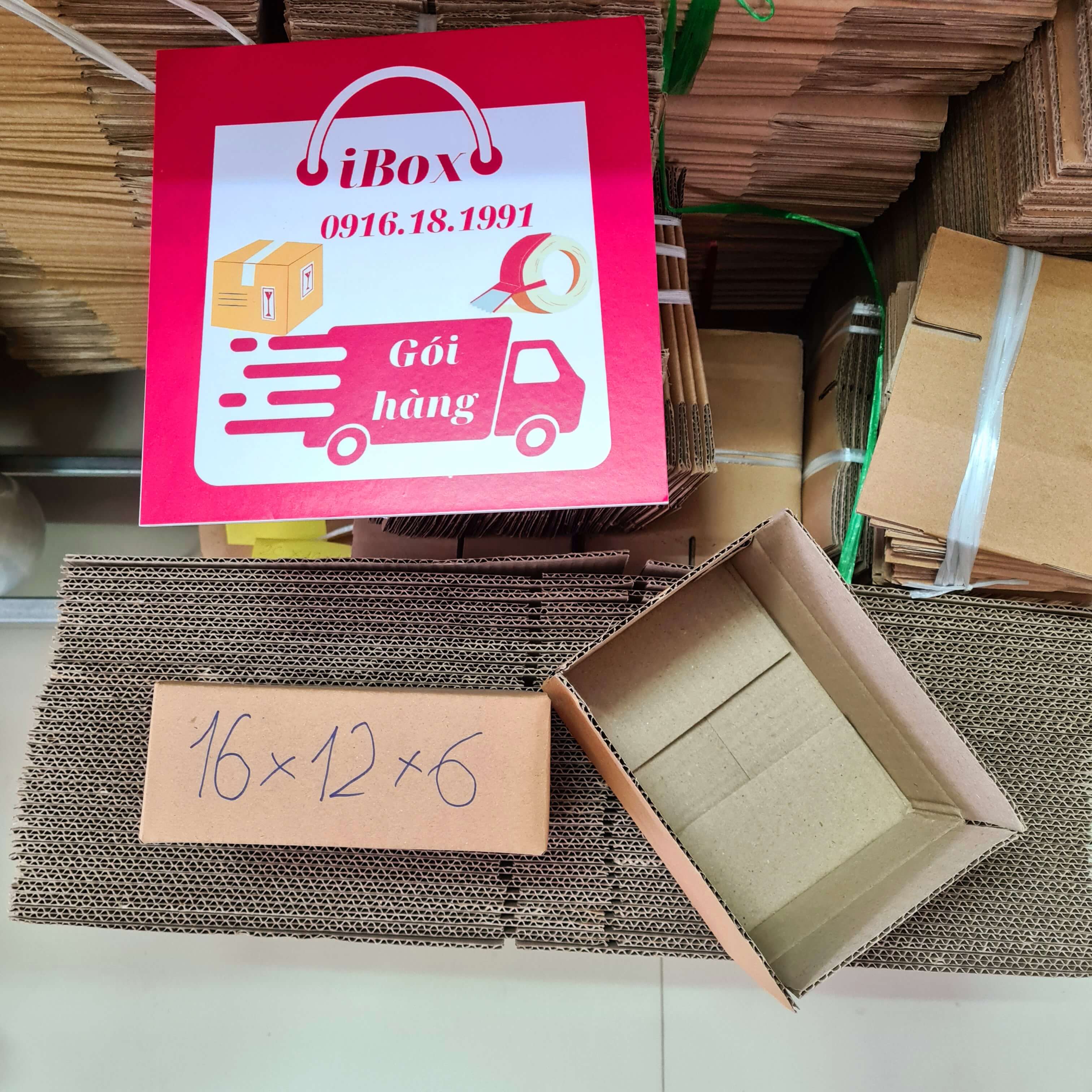 16x12x6 Combo 20 hộp Carton iBox gói hàng