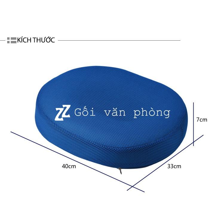 Đệm Ngồi Cao Su Non Chuyên Dụng Cho Người Bệnh Trĩ ZURI PILLOW - LM500, Gối Lót Ghế Cho Người Đau Xương Cụt