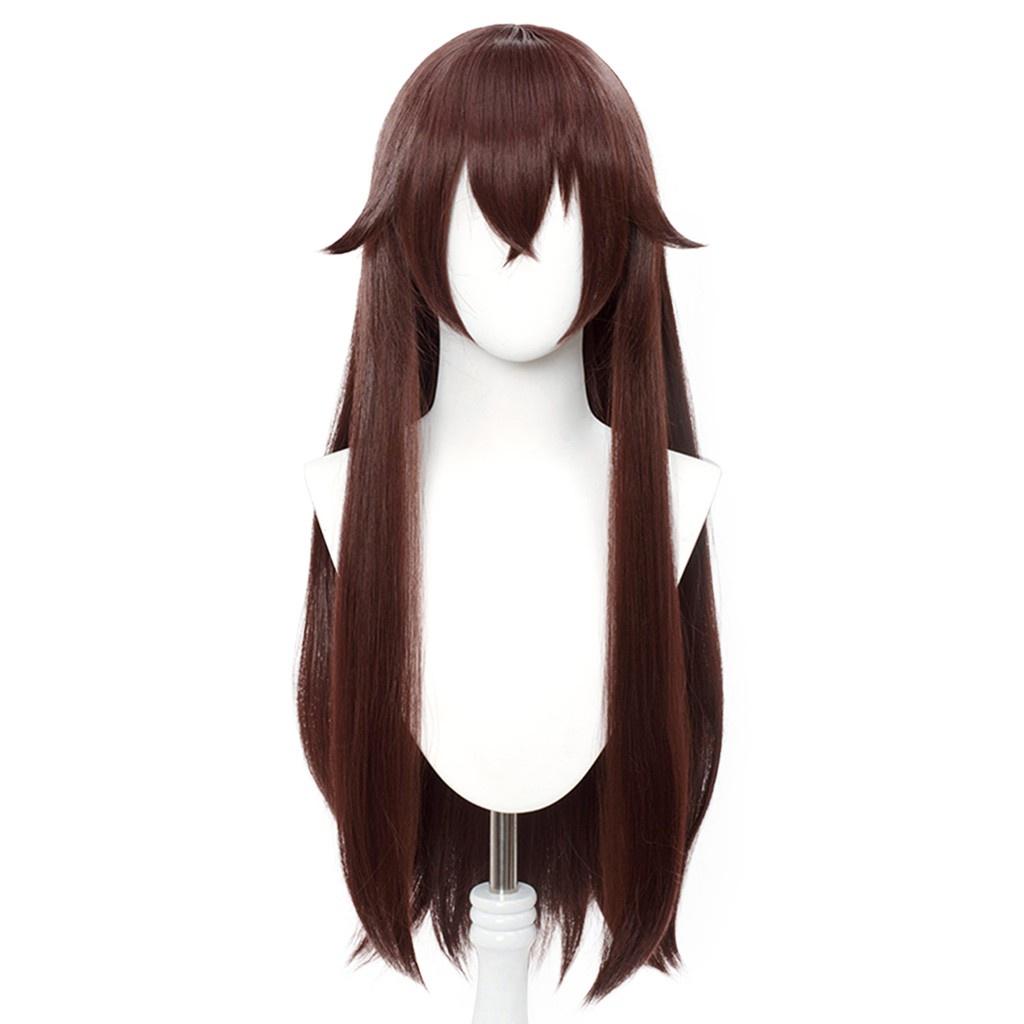 Wig/Tóc giả cosplay Amber - Genshin Impact màu nâu đen