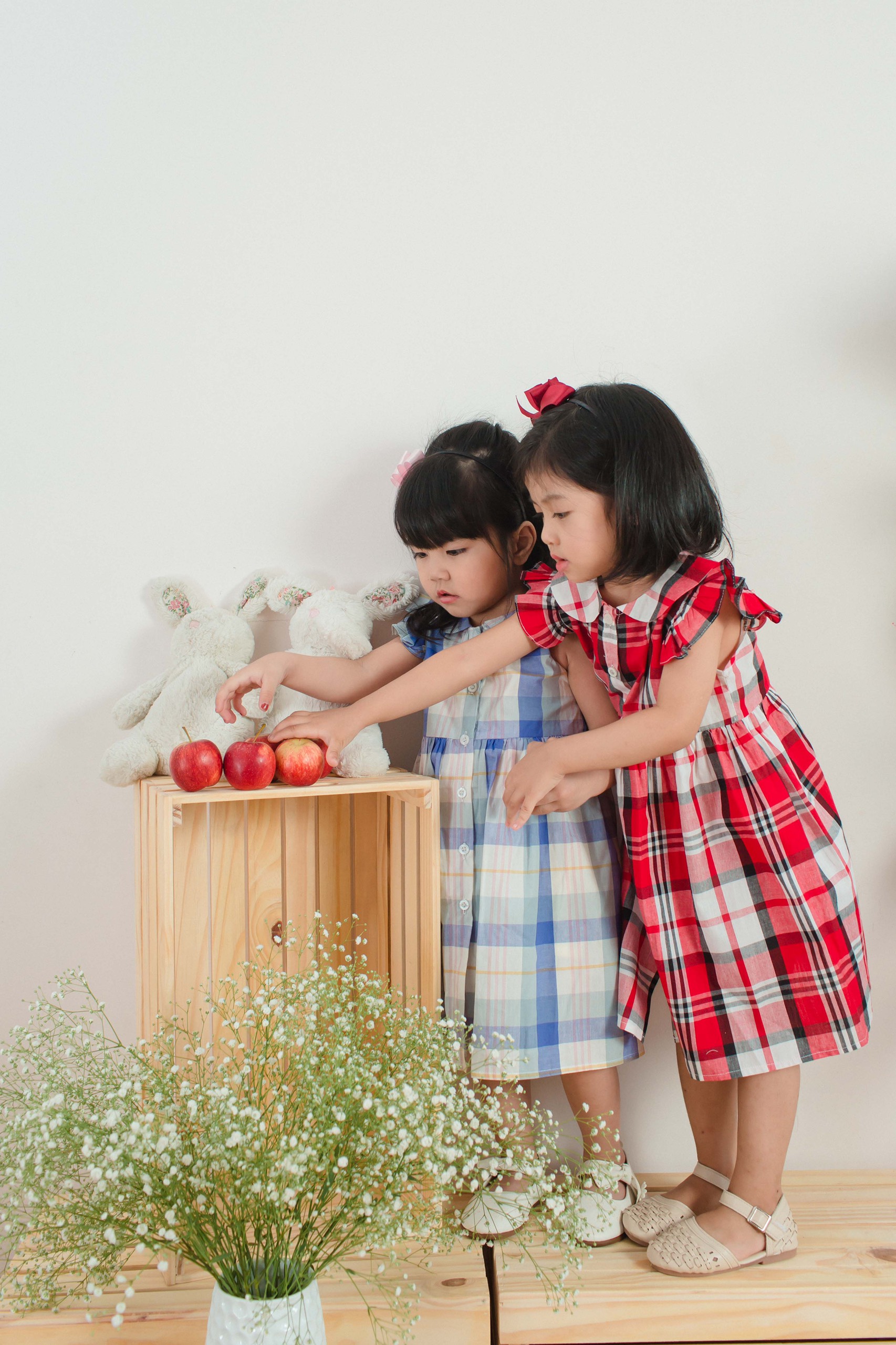 Đầm ca rô Vintage Dành Cho Bé Từ 1 Đến 6 Tuổi