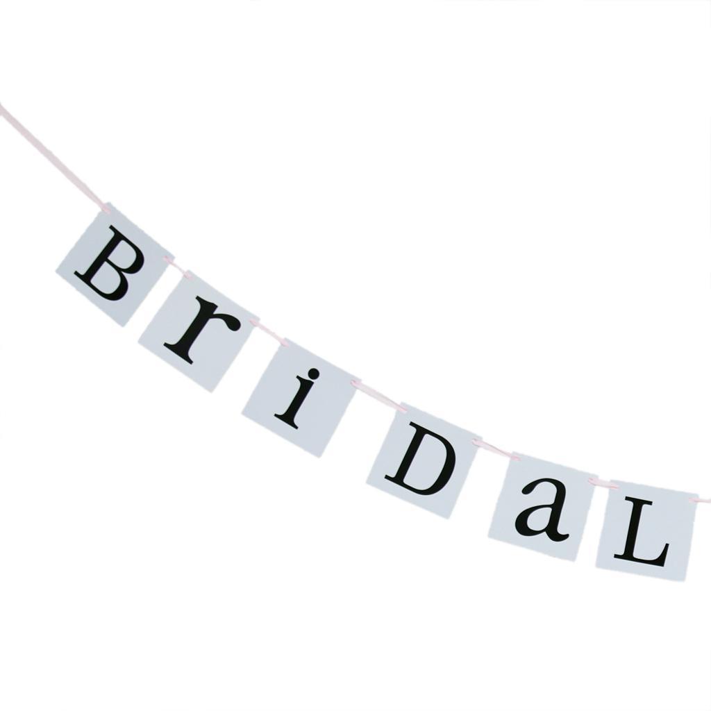 Bridal Shower Wedding Party Garland Bunting Banner Heart Hanging Decoration