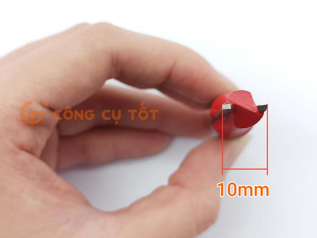 Mũi phay gỗ lấy nền chân 12.7mm cạnh cắt 10mm
