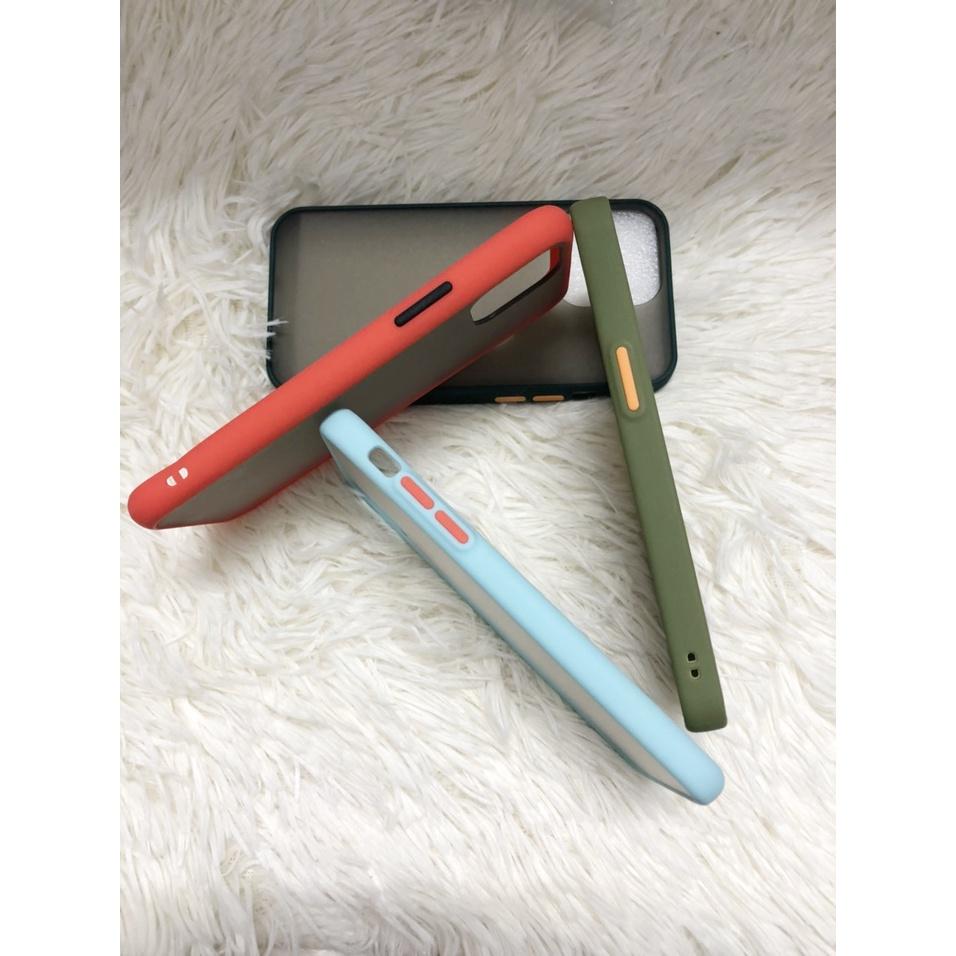 Ốp Viền Màu Lưng Nhám chống sốc chống vân tay dành cho các điện thoại iPhone