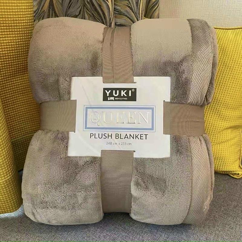 Kho sỉ-Chăn lông cừu YUKI QUEEN siêu mềm mịn 2 lớp