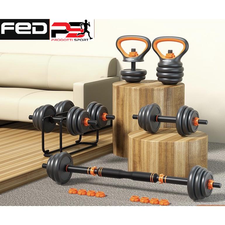 Bộ Tạ Tay FED 20kg-130220 điều chỉnh 6 in1 tháo lắp đa năng