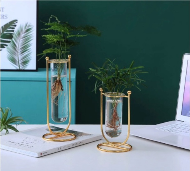 BỘ 2 LỌ TRỒNG THUỲ SINH CHỮ U ĐẸP MẮT