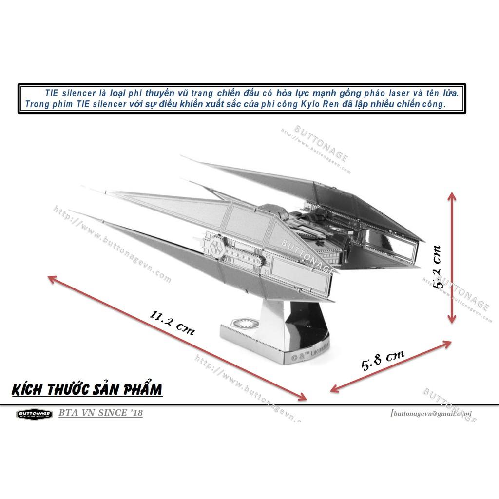 Mô Hình Lắp Ráp 3d Phi Thuyền Vũ Trang TIE SILENCER