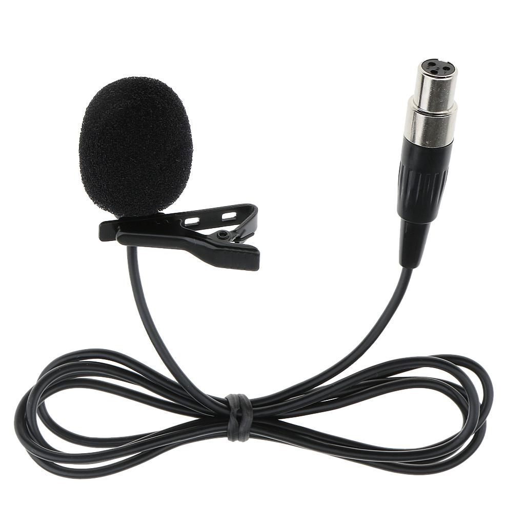 JY-515 Multi-function Lavalier Lapel Tie Clip-on Vacuum Tube Mini Microphone 3.5mm/3Pin/4Pin XLR Connector