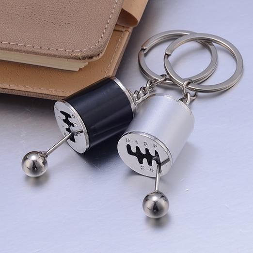 Móc khóa Key Fob MỚI Móc khóa Nam Hộp số Ô tô Keychain Gear Shift Gear Stick Điều chỉnh mô hình Chìa khóa Keyfob Móc chìa khóa Quà tặng màu đen