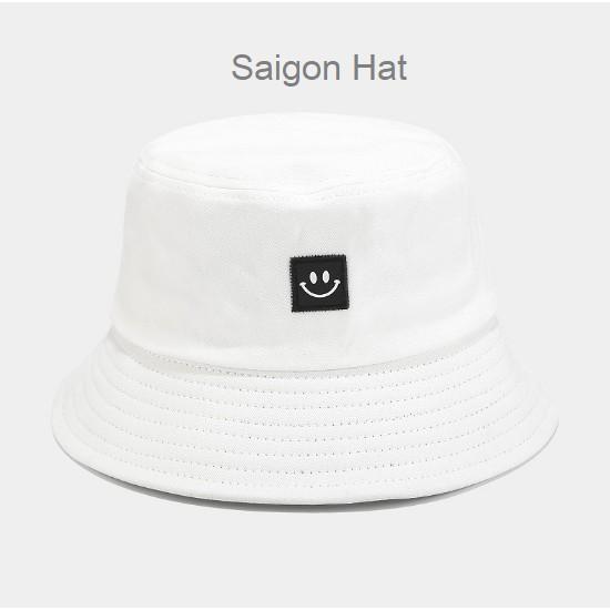 Mũ bucket nam nữ mặt cười nhỏ nón bucket tai bèo basic đơn giản SAIGON HAT