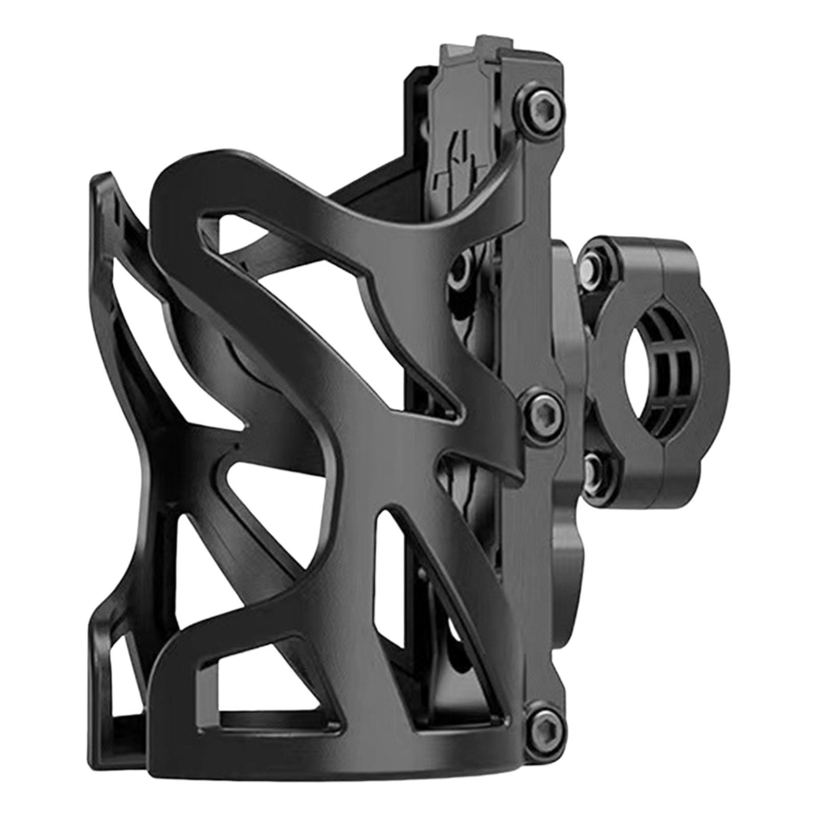 Motorcycle Drink Cup Holder Universal Bottle Holder for Bike Handlebar Black