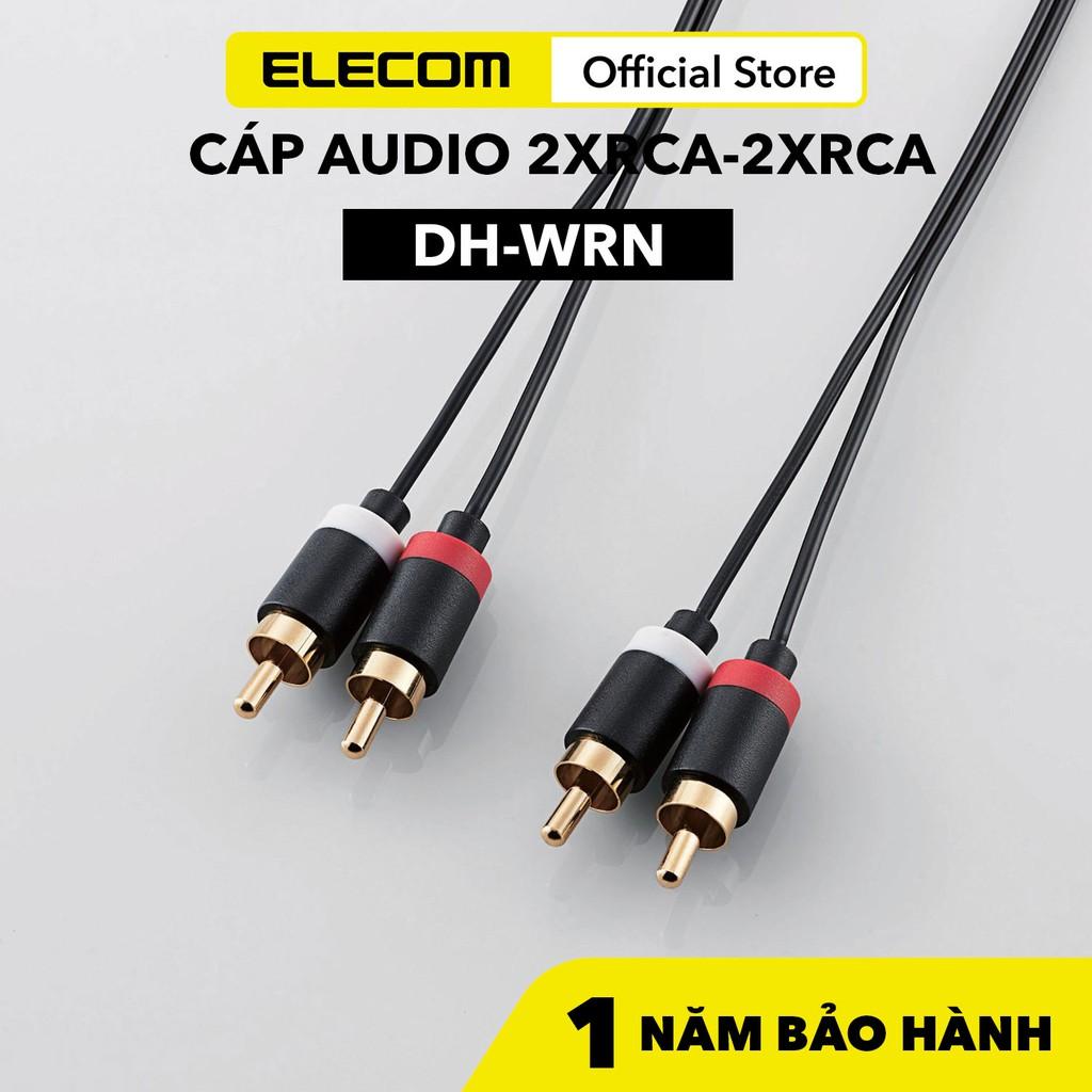 Cáp Audio 2XRCA-2XRCA 1.0m Elecom DH-WRN DH-WRN10 DH-WRN30 Hàng chính hãng